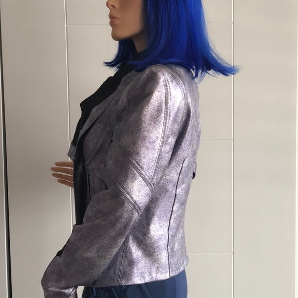Metallic Moto jacket - Picture 2 of 15